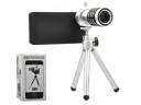 New 12X Zoom Optical Lens Phone Telescope Camera Lens with Tripod and case for Iphone4/4s